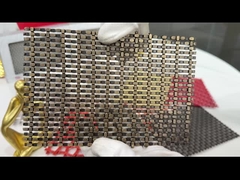 Paneles de malla de alambre tejido arquitectónico de tejido plano 3.3mm Superficie limpia