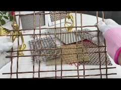 Enlace de alambre para cercas decorativas de latón doble resistencia al calor