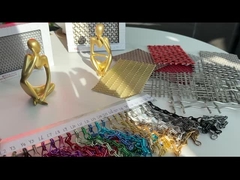 ODM 2mm de metal de la puerta de la cadena de la pantalla de mosca de la cadena de cortina para la cortina arquitectónica