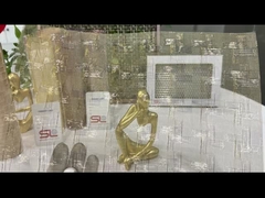 120 m de revestimiento de fachada arquitectónica de malla de alambre laminada de vidrio tejido