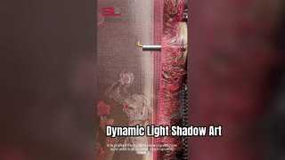 Sombra de luz dinámica de arte de pared de metal de lujo