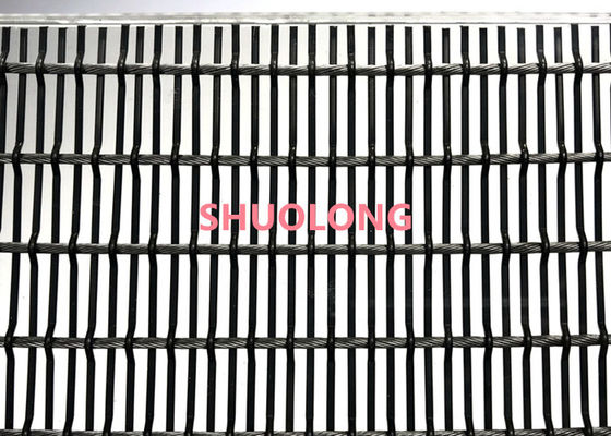 El vidrio negro del color laminó el alambre Mesh Flexible For Partition