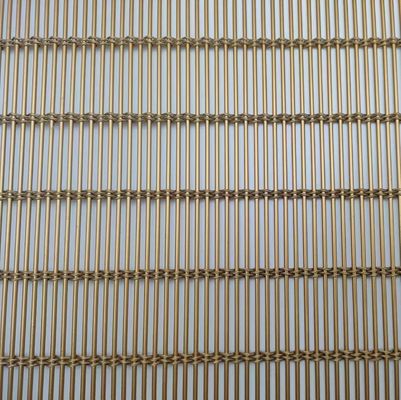 Revestimiento en polvo de tejido de malla metálica flexible de alambre tejido decorativo para cortinas