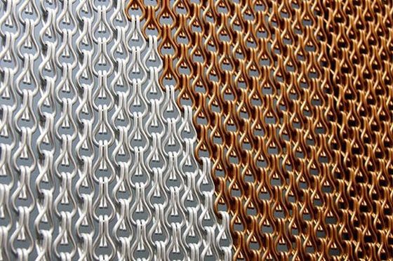 Metal pesado 90x210cm Cortina de enlace de cadena haciendo cortina de agua Cascada