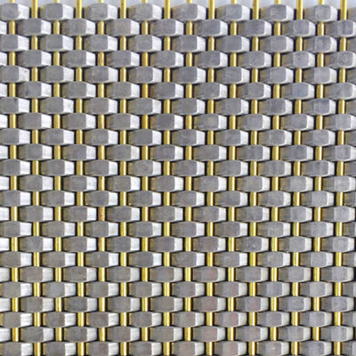 Diámetro de alambre 0,8 mm 2,0 mm Panel de malla de acero inoxidable tejido plano para la pared de cubierta