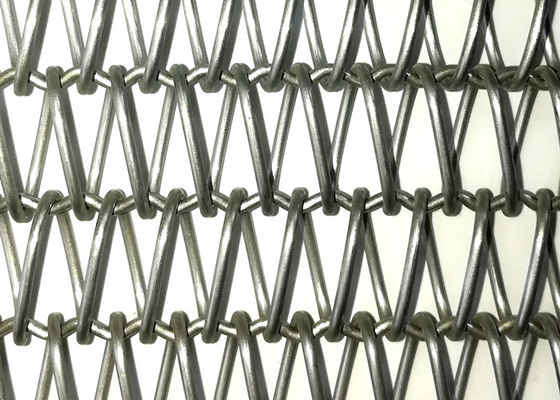 Decoración de la fachada de la malla espiral de metal versátil para la industria