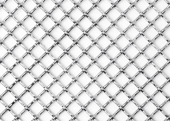 malla metálica de Mesh Square Stainless Steel Woven del alambre de la encrespadura de la cerradura del SGS de los 3×6m