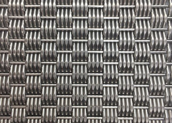 Alambre tejido arquitectónico rígido Mesh Panels Stainless Steel Eco 4.9m m gruesos