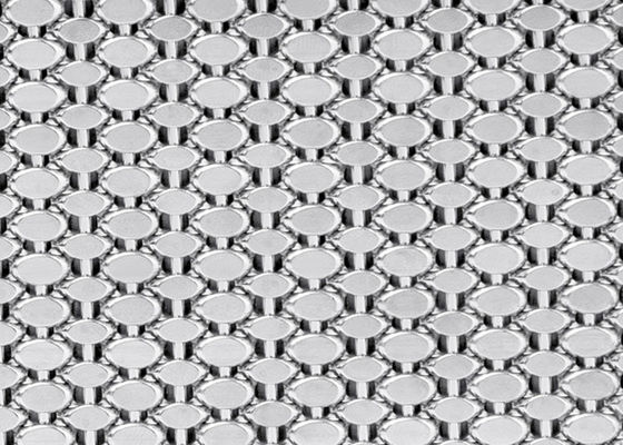 Arquitectura decorativa de la fachada de la tela del alambre de acero de Mesh Screen el 15ft del metal del OEM 1.5m m