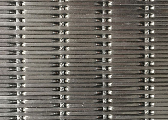 Los paneles de pared interior prensados del elevador del OEM de Mesh Fabric del metal flexible de 9m m los 2m