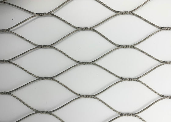 Mano de acero inoxidable de la cuerda de la virola - diámetro tejido los 50m de Mesh Natural Colour 3.2m m