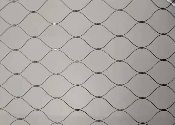 mano de 7x7 Antifire - Mesh Steel Rope Fence tejido 60x60m m para la verja de la escalera