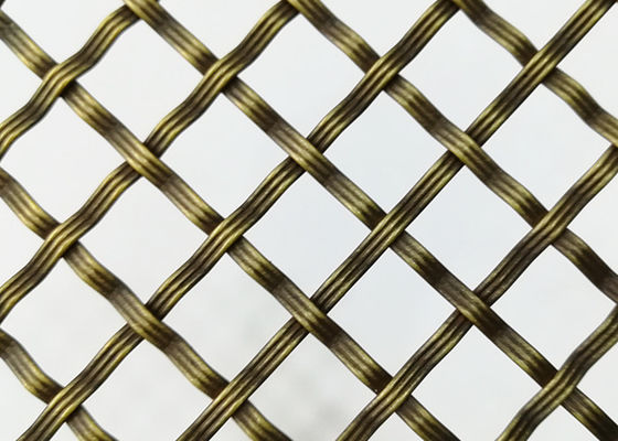 Alambre tejido decorativo Mesh Brass Stainless Steel Cabinets de la antigüedad 2m m