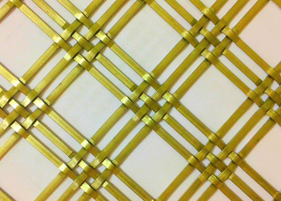 Alambre tejido decorativo Mesh Stainless Steel de la pintura plana los 3.0m el x 1.5m