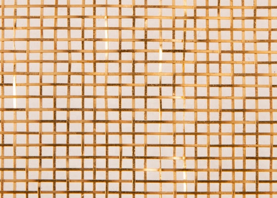 metal Mesh Bronze Color Copper Fine del vidrio laminado del 120m de los x 2.5m