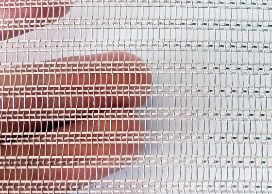 Odm laminado de cristal de la tela de Mesh Anti Alkali Woven Metal del alambre de 0.5m m