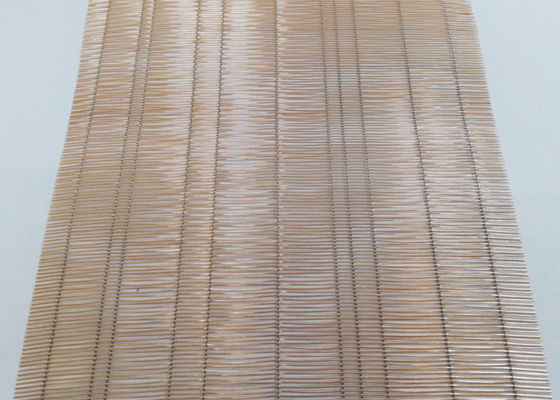 Alambre laminado de cristal de bronce reciclado Mesh Art Copper Woven del color el 70%