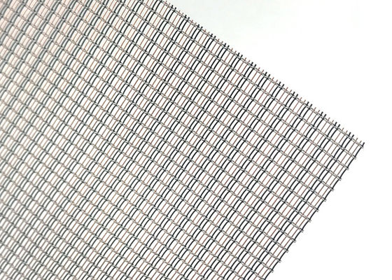 Vidrio azul decorativo de lujo del color con el metal Mesh Interlayer Plain Woven