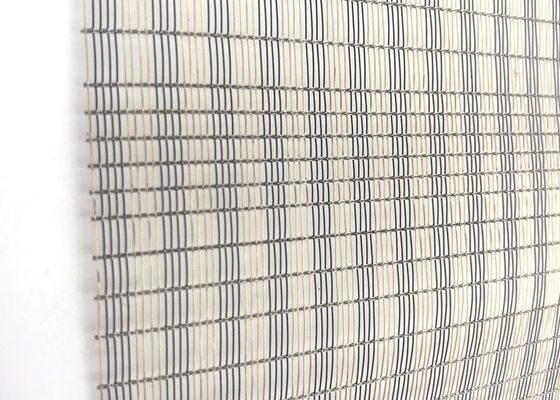 Anchura fina decorativa ultra fina de Mesh Laminated Glass Fabrics los 2.5m del metal