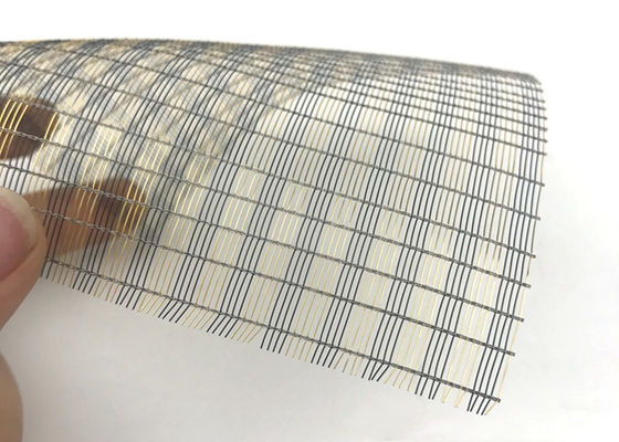 Anchura fina decorativa ultra fina de Mesh Laminated Glass Fabrics los 2.5m del metal