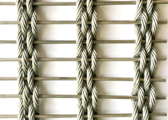 El 100x6m tejido flexible Mesh Fabric Facade arquitectónico de acero inoxidable
