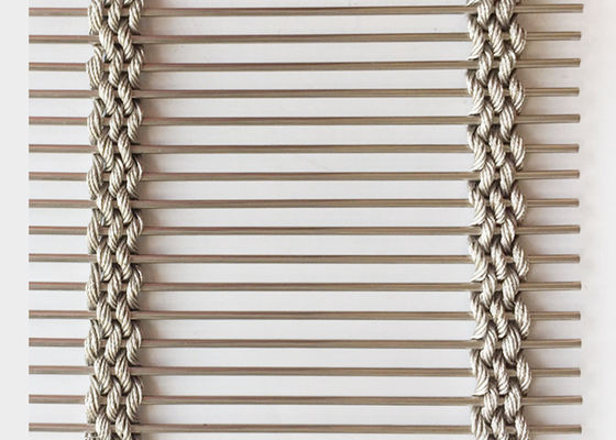 56,9% área de apertura Mesh Wire Sunshade Metal Screen tejido arquitectónico