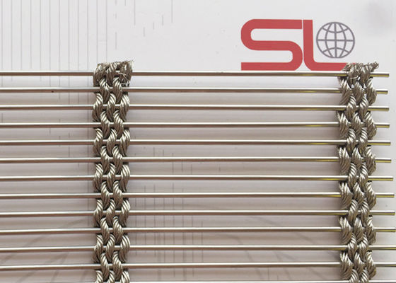 56,9% área de apertura Mesh Wire Sunshade Metal Screen tejido arquitectónico