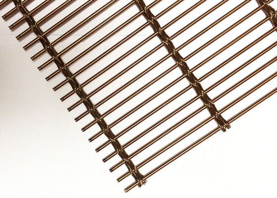 Rose Golden Flexible Cable Wire Mesh For Facade arquitectónico de acero inoxidable