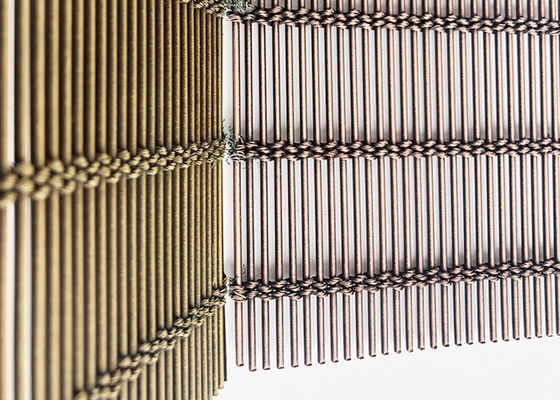Acero inoxidable de cobre antiguo Mesh Decorative Metal Partition Screen arquitectónico
