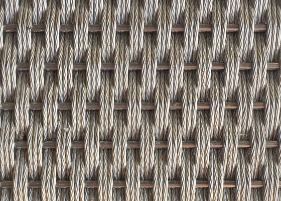 Metal decorativo acero inoxidable Mesh For Wall Coverings arquitectónico de los 5m de los x 2.5m