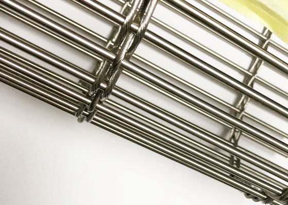 Revestimiento de acero inoxidable arquitectónico de Ss316 Mesh Flexible Builing Wire Facade