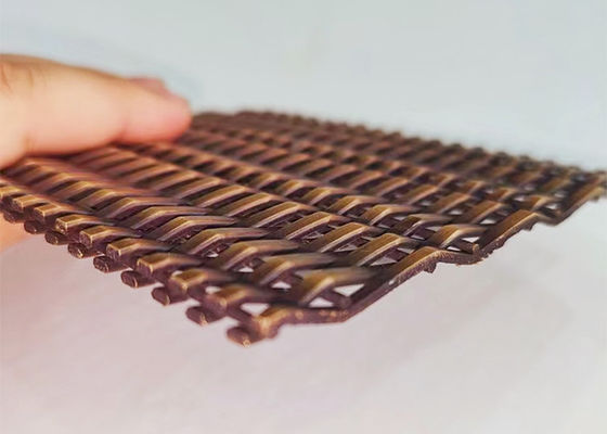 Metal arquitectónico de bronce antiguo Mesh For Facade Cladding de Ss316l