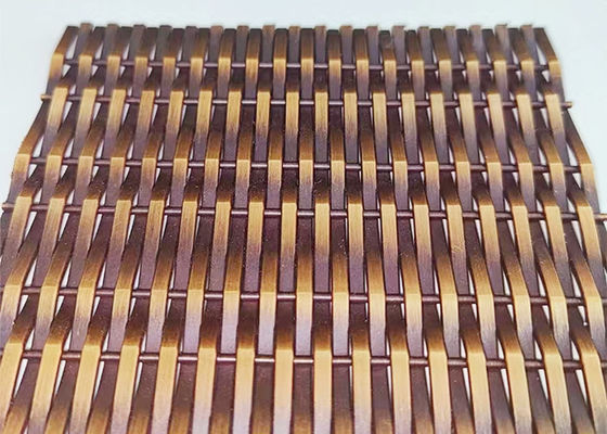 Metal arquitectónico de bronce antiguo Mesh For Facade Cladding de Ss316l