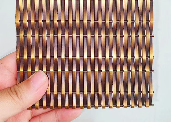 Metal arquitectónico de bronce antiguo Mesh For Facade Cladding de Ss316l