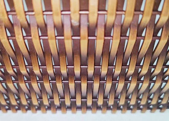 Metal arquitectónico de bronce antiguo Mesh For Facade Cladding de Ss316l