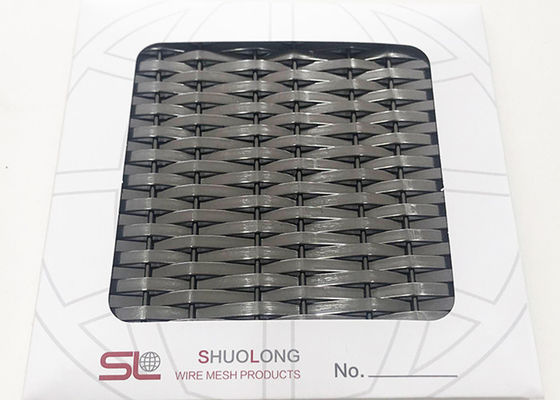 acero negro Mesh Architecture For Decorative Panels del color Ss304 de 3.6m m