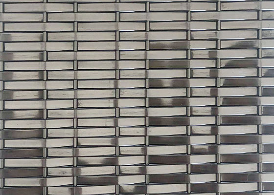 acero negro Mesh Architecture For Decorative Panels del color Ss304 de 3.6m m