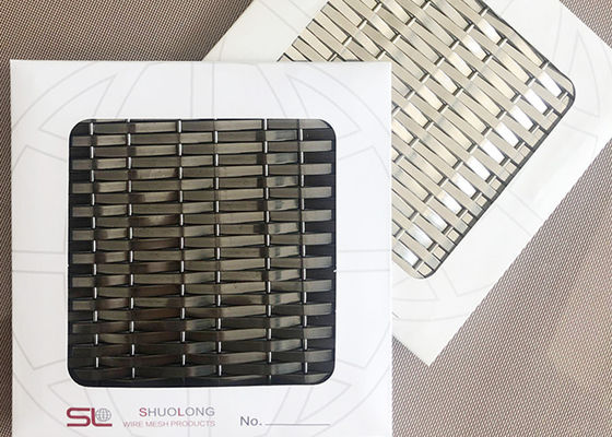 acero negro Mesh Architecture For Decorative Panels del color Ss304 de 3.6m m