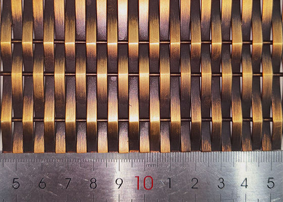 Área de abertura arquitectónica de la malla metálica el 6% del elevador decorativo de bronce anti