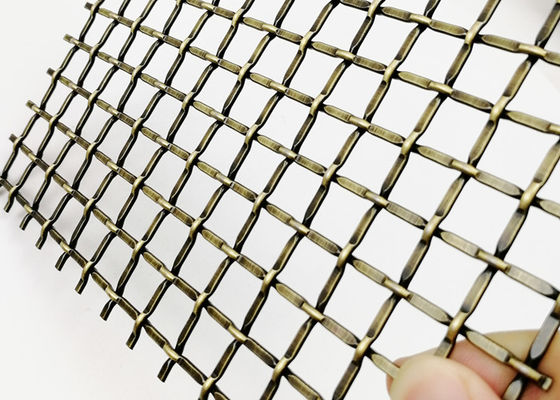los 3.0m el x 1.5m tejidos prensaron el metal arquitectónico Mesh Decorative Cabinet Insert