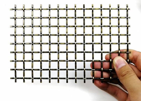 los 3.0m el x 1.5m tejidos prensaron el metal arquitectónico Mesh Decorative Cabinet Insert