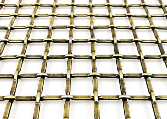 los 3.0m el x 1.5m tejidos prensaron el metal arquitectónico Mesh Decorative Cabinet Insert