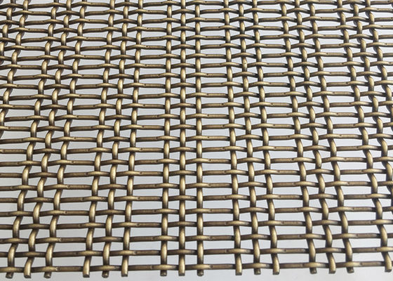 anchura arquitectónica de la malla metálica el 1.5m del alambre de la pantalla de la encrespadura de 3.6m m