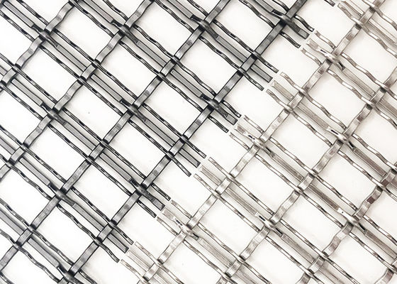 alambre tejido arquitectónico Mesh Partition Panel Decorative Metal del color negro de 4.4m m
