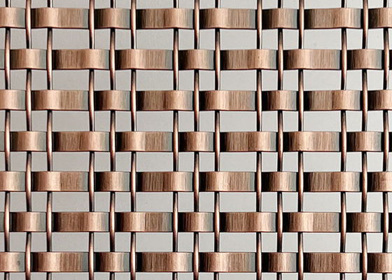 304 alambre tejido decorativo de cobre antiguo de acero inoxidable Mesh For Indoor Partition