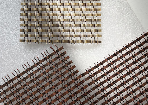 304 alambre tejido decorativo de cobre antiguo de acero inoxidable Mesh For Indoor Partition