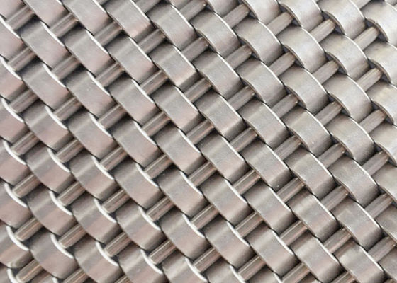 316SS Mesh Panels de acero tejido elevador decorativo los 6m Max Length