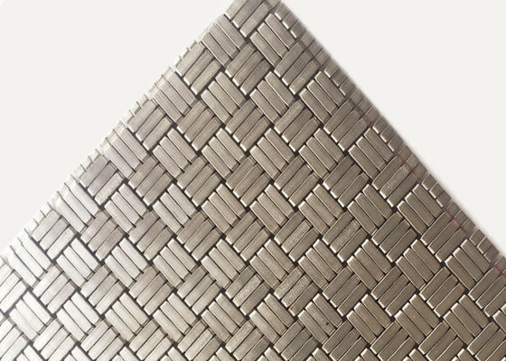 304SS 1.8m m Mesh Panels For Elevator Cab de acero tejido decorativo