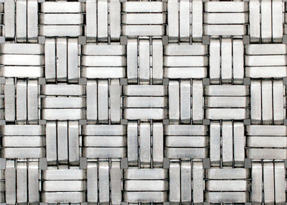 304SS 1.8m m Mesh Panels For Elevator Cab de acero tejido decorativo