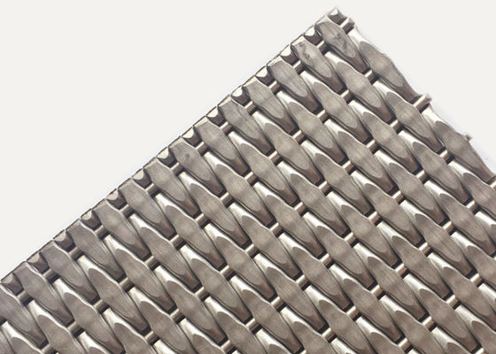 Alambre tejido decorativo Mesh Panels del metal los 31.5m Max Width Non Rusting